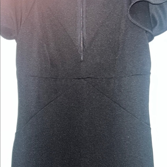 Guess Black Sheath Mini Dress with Flutter Cap Sleeves - Picture 6 of 8